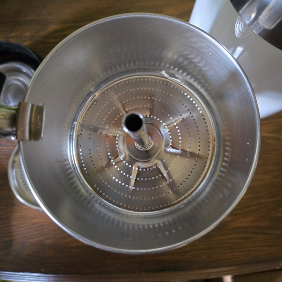 Vintage Corningware 10 Cup Blue Cornflower Percolater Coffee Pot Carafe - Picture 14 of 16
